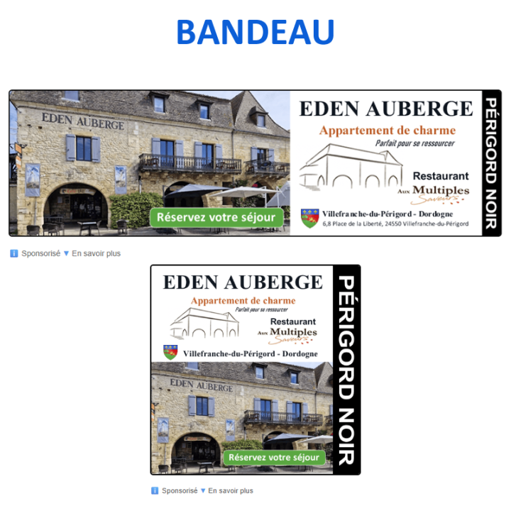 Annonce BANDEAU - 648€/mois - Visibilité maximale - campingpascher.fr