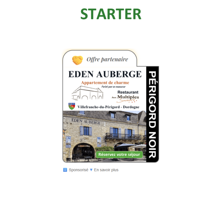 Annonce STARTER - 98€/mois - Visibilité efficace - campingpascher.fr